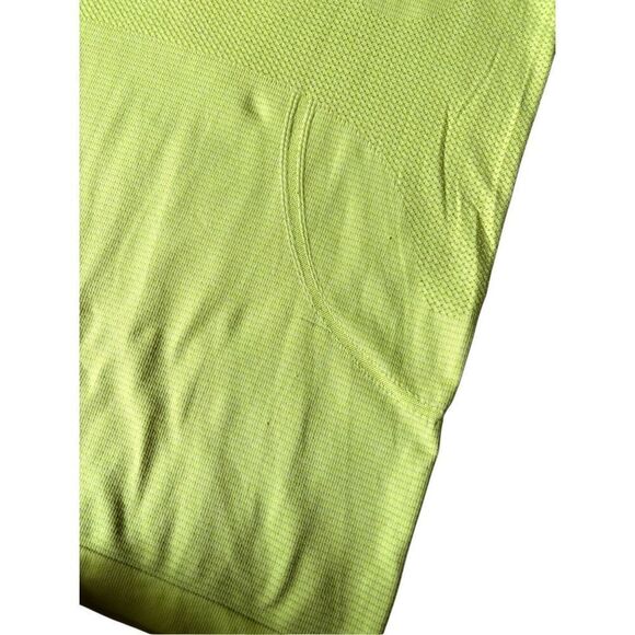 Lululemon Swiftly Tech Long Sleeve Shirt size 8 Heathered Split Pea Neon Green Y - Picture 11 of 11